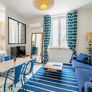 Bleu 29m2, 120m Vieux-port , Clim ,wifi, Acces Autonome Avec Code Appartement Marseilles